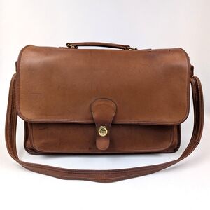 Coach Briefcase Laptop Messenger Bag Unisex Crossbody Strap Vintage Metropolitan